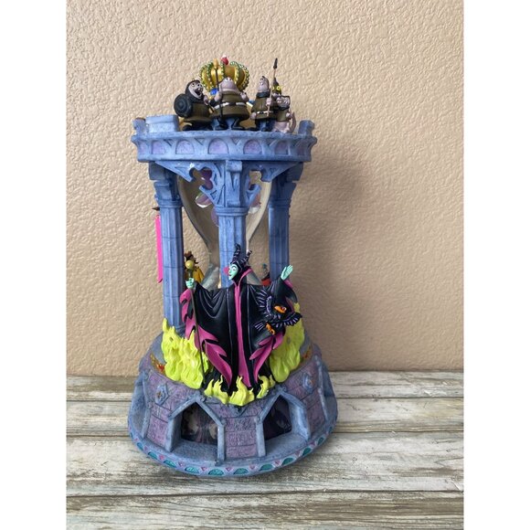 Disney Sleeping Beauty Aurora Hourglass Snowglobe Music Lighted Box w/FLAWS - Picture 6 of 16